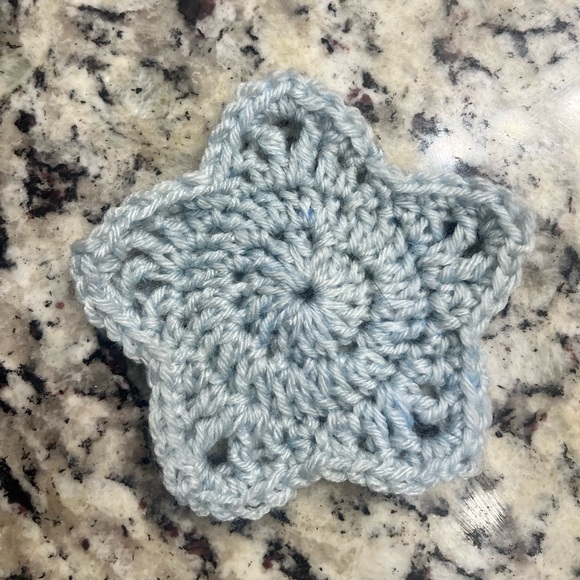 HANDMADE Star Crochet 3pc Coaster Set - Picture 6 of 10